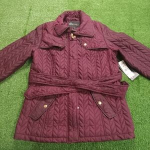 BigChill Women's Quilted Packable Jacket Cloud Tech Burgundy Size M NWOT Zip Up